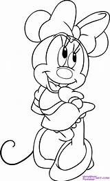 Minnie Mouse Coloring Disney Pages Para Colorear Mickey Cartoon Drawing Printables Imagenes sketch template