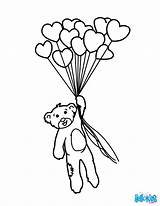 Coloring Pages Balloons Heart Balloon Bunch Printable Color Hearts Valentine Bear Elephant Drawing Print Getdrawings Getcolorings Hellokids Online sketch template