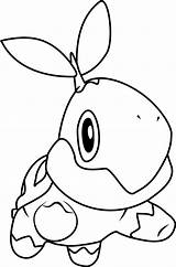 Pokemon Turtwig Coloring Pages Printable Categories Pokémon Coloringpages101 sketch template