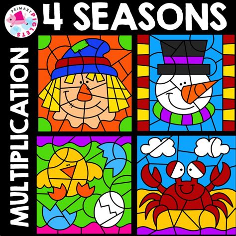 multiplication facts coloring pages