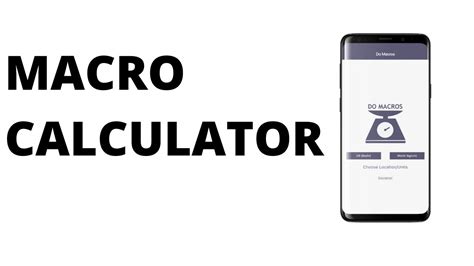 macros calculator youtube
