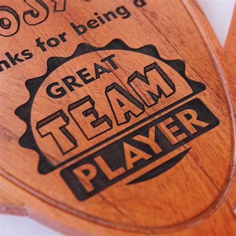 colleague team player trophy award personalized office gifts