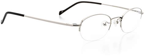 optical eyewear oval shape metal half rim frame prescription