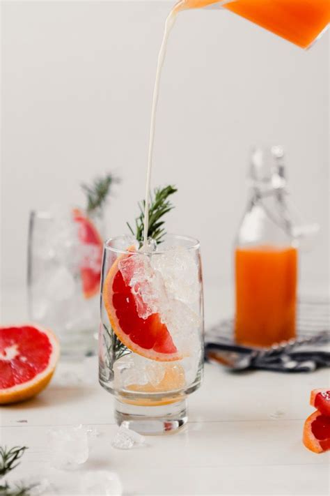 naturally sweetened grapefruit rosemary soda zestful kitchen recipe drink recipes