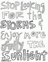 Coloring Pages Quotes Doodle Alley Inspirational Popular sketch template