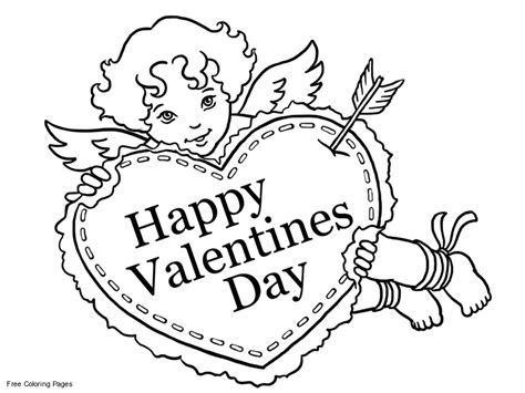 happy valentines day  coloring page valentines day coloring page