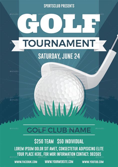 golf tournament brochure template