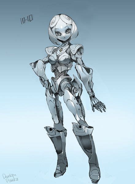 10 10 再见科学家采集到设定 37图 花瓣插画 robot concept art robots concept female