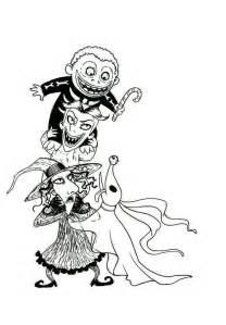 nightmare  christmas coloring pages omg halloween