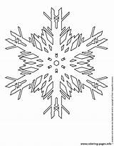 Coloring Stencils Snowflake Pages Printable sketch template