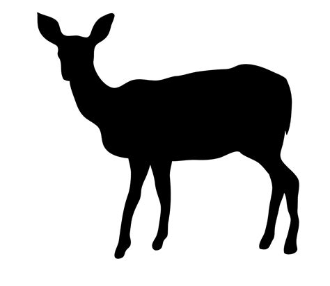 deer silhouettes clipart