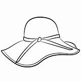 Hat Coloring Sun Colouring Cap Hats Template Pages Printable Floppy Chef Drawing Hard Color Graduation Police Fancy Clipart Clip Kids sketch template