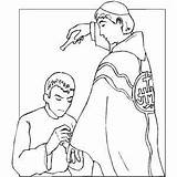 Coloring Priest Anointing Man Pages Getdrawings Getcolorings sketch template