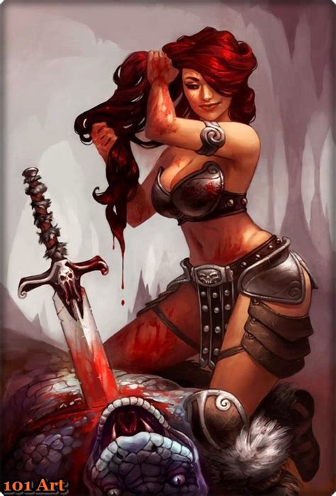 Rogue Warrior Red Haired Female Character Concept 101