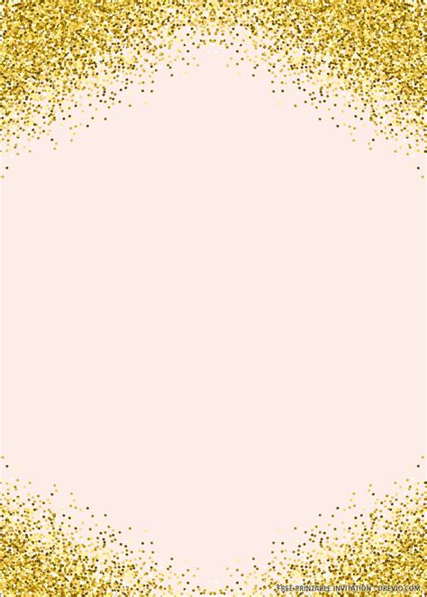 pink  gold invitation template  printable templates