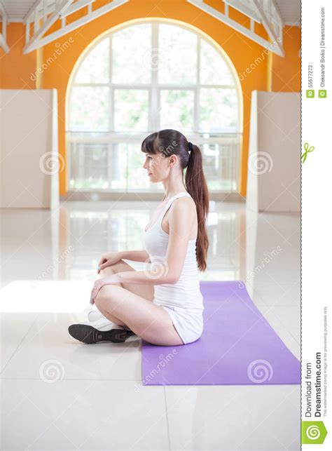 Sport Fitness Woman Doing Yoga Exercises Stock Image Image Of