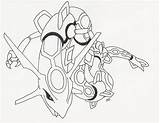 Rayquaza Pokémon sketch template