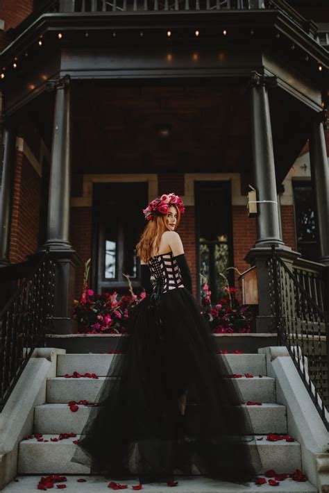 this skeleton bridal shoot will give you all the chills popsugar love