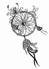 Mandala Dreamcatcher Coloring Mandalas Adult Pages sketch template