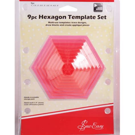 hexagon template  hexagon quilt pattern sew easy