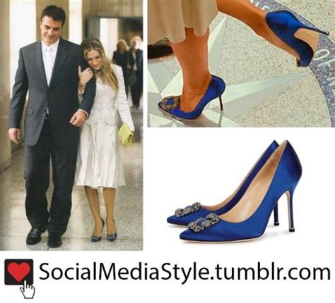 carrie bradshaw sarah jessica parker s blue crystal embellished wedding shoes from sex and the