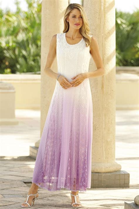 Wear A Soft Flowy And Comfortable Lace Ombré Maxi Dress This Spring