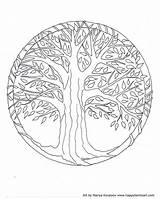 Coloring Tree Pages Life Celtic Adult Mandala Willow Adults Printable Family Young Spring Print Weeping Color Template Cool Happyfamilyart Fig sketch template