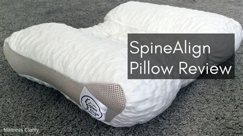 spinealign pillow review best pillow for back and side sleepers youtube