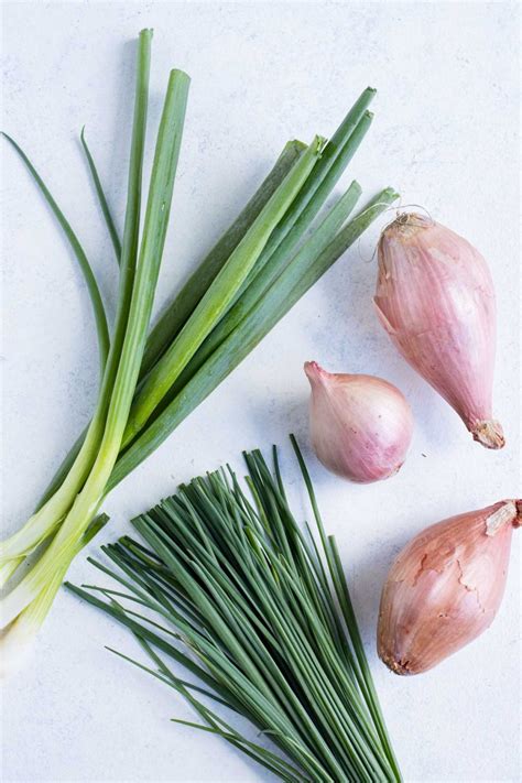 green onions  chives  shallots evolving table
