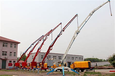 mobile hydraulic concrete placing boomself climbing concrete placing boomconcrete boom pumps