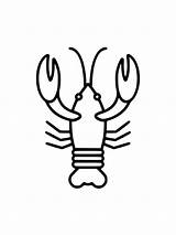Crayfish sketch template