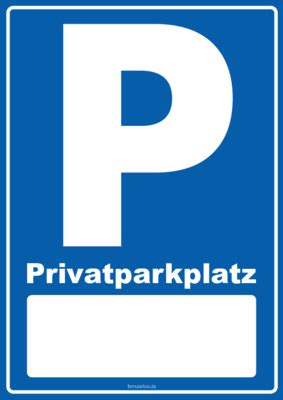schild parken privatparkplatz textfeld  vorlage