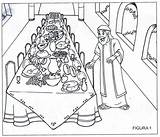 Nozze Banchetto Colorare Disegni Religiocando Parabola Cana Parabole Immagini Bibbia sketch template