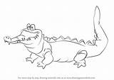 Crocodile Pan Peter Drawing Draw Step Cartoon Drawings Kid Easy Disney Drawingtutorials101 Sketches Pencil Characters Paintingvalley Learn Collection Visit Tutorials sketch template