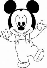 Coloring Mickey Mouse Baby Pages Clipart Library sketch template