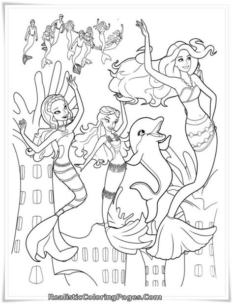 mermaid dolphin coloring pages barbie   mermaid tale  dolphin