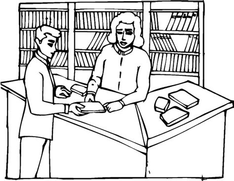 pin  library coloring pages