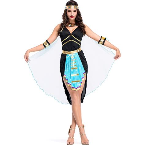 2018 Sexy Arab And India Girl Costumes Egyptian Goddess Queen Cleopatra