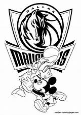 Mavericks Dallas Coloring Pages Nba Disney Mouse Mickey Printable Donald Duck Basketball Kids Print Birthday Browser Window sketch template
