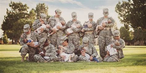 photo of military moms breastfeeding in uniform goes viral