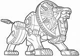 Lion Zord Coloring Pages Power Awesome Rangers Colouring Printable Sheets Print Categories sketch template