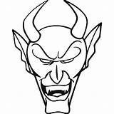 Horns Devil Drawing Sketch Clipartmag Paintingvalley Gothic sketch template