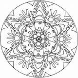 Kaleidoscope Coloring Pages Printable Adults Getdrawings sketch template