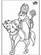 Nikolaus Ausmalen Sankt Sinterklaas Annonse Nicolas Sint Anzeige Annonce sketch template