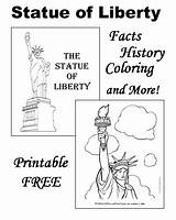 Liberty Statue Coloring Pages Printable Facts Worksheets History Poem Inscription American Symbols Patriotic Kindergarten Raisingourkids Kids Activities Lady Grade Print sketch template