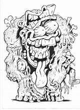 Mutant Fink Mutante Monstruo sketch template