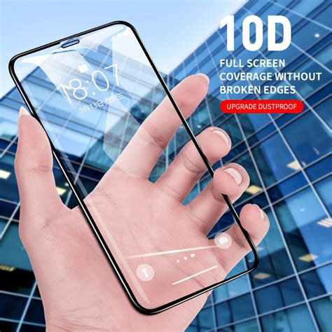 New Protective Tempered Glass For Iphone X Xs Max Xr 10d Curved Full