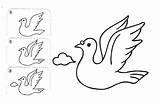Drawing Kids Coloring Step Drawings Easy Printable Draw Birds Activities Cartoon Pages Template Learn Simple Bird Templates Worksheets Dove Children sketch template
