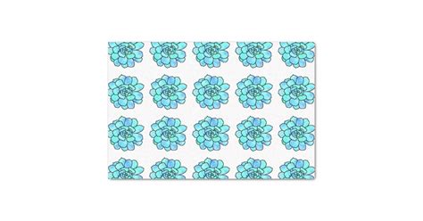 watercolor stained glass succulent pattern tissue paper zazzle