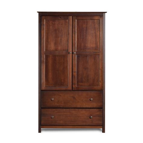 grain wood furniture shaker armoire reviews wayfair